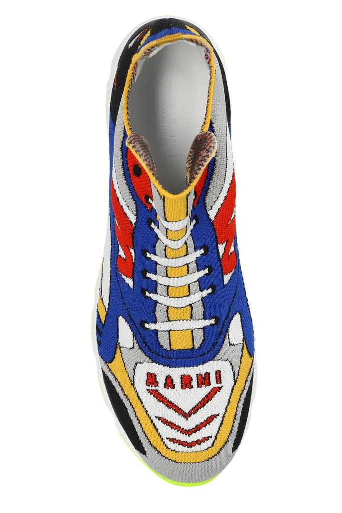 Marni Marni Trompe L'oeil-Printed Round-Toe Sneakers 4