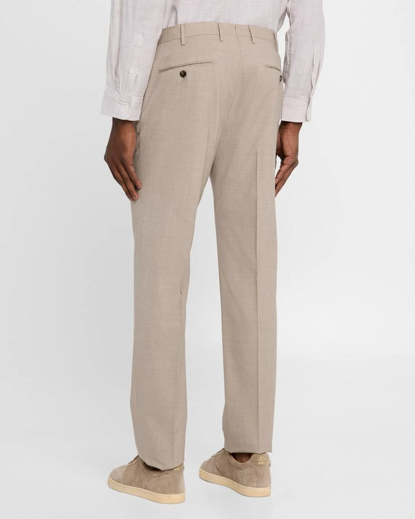 Incotex Ivory Men's Super 130s Tropical Wool Pants 3