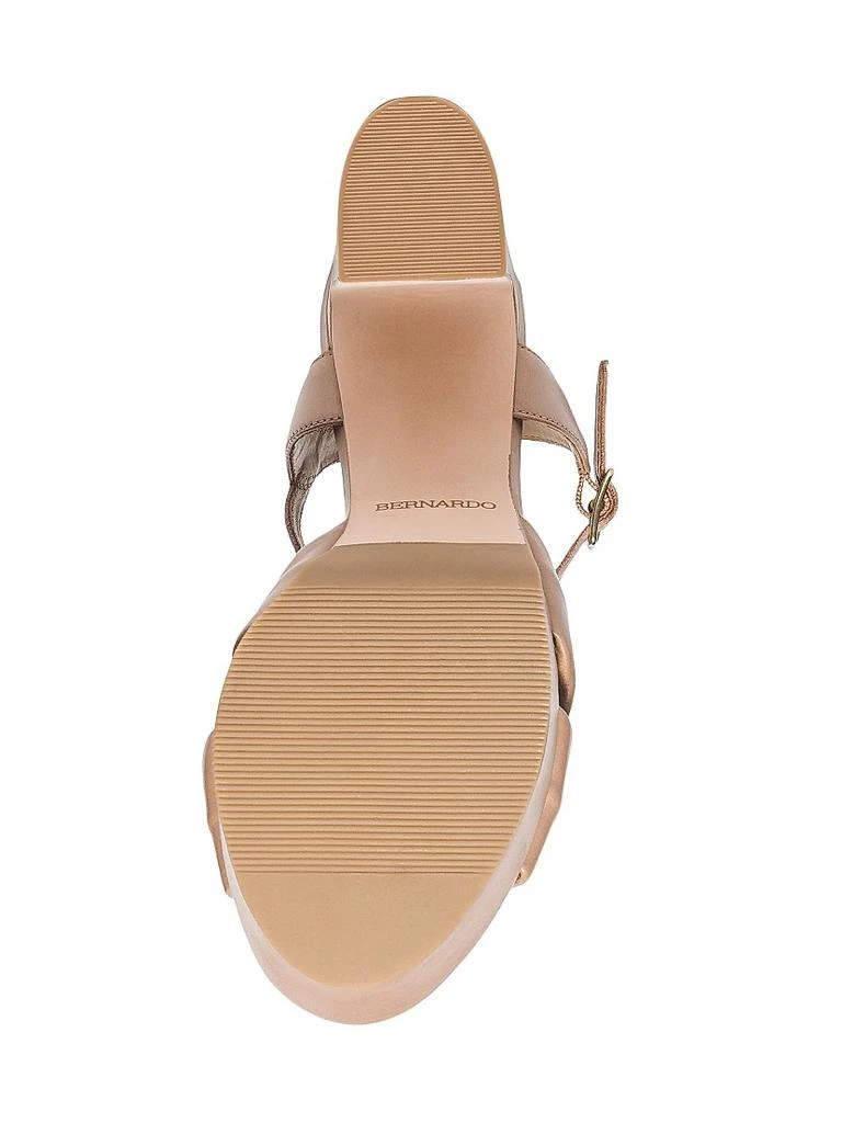 Bernardo Veronika Leather Platform Sandals 7