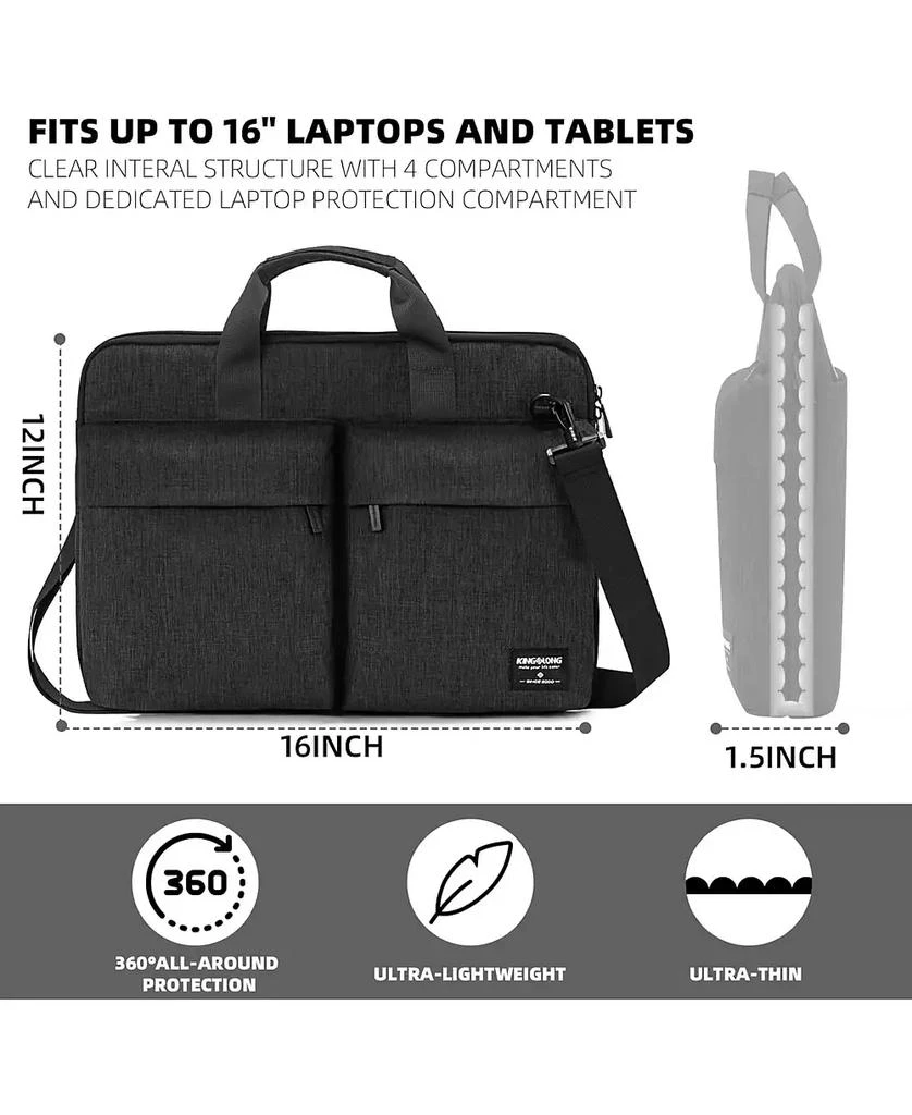 Acer 15.6 inch Laptop Shoulder Bag,Slim Shockproof Computer Sleeve Notebook Ultrabooks Carrying Case Handbag Cover Fit for Acer Asus Dell Lenovo HP Toshiba, Black 4
