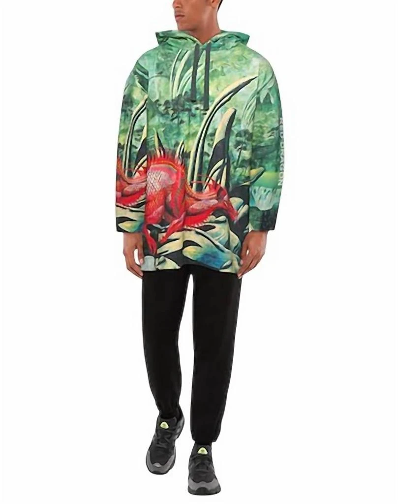 Valentino Valentino - Red Dragon Print Hoodie 1