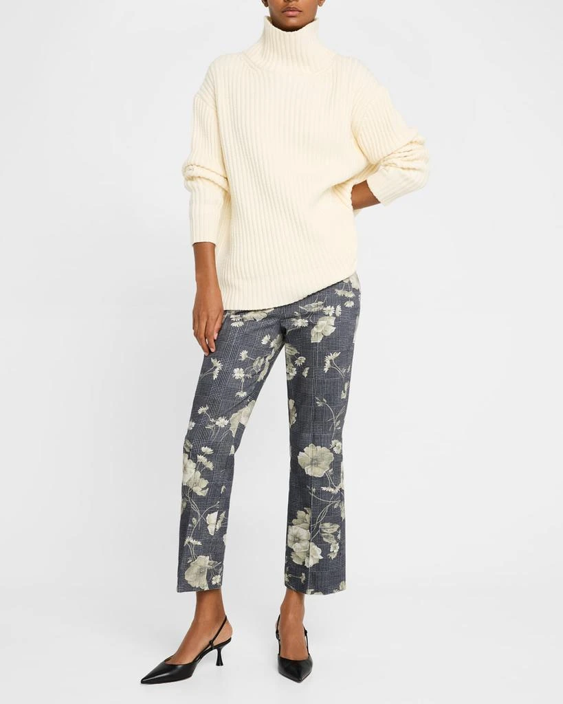 LELA ROSE Rhinestone Turtleneck Sweater 2