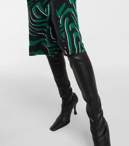 Diane von Furstenberg Printed fitted midi dress 5