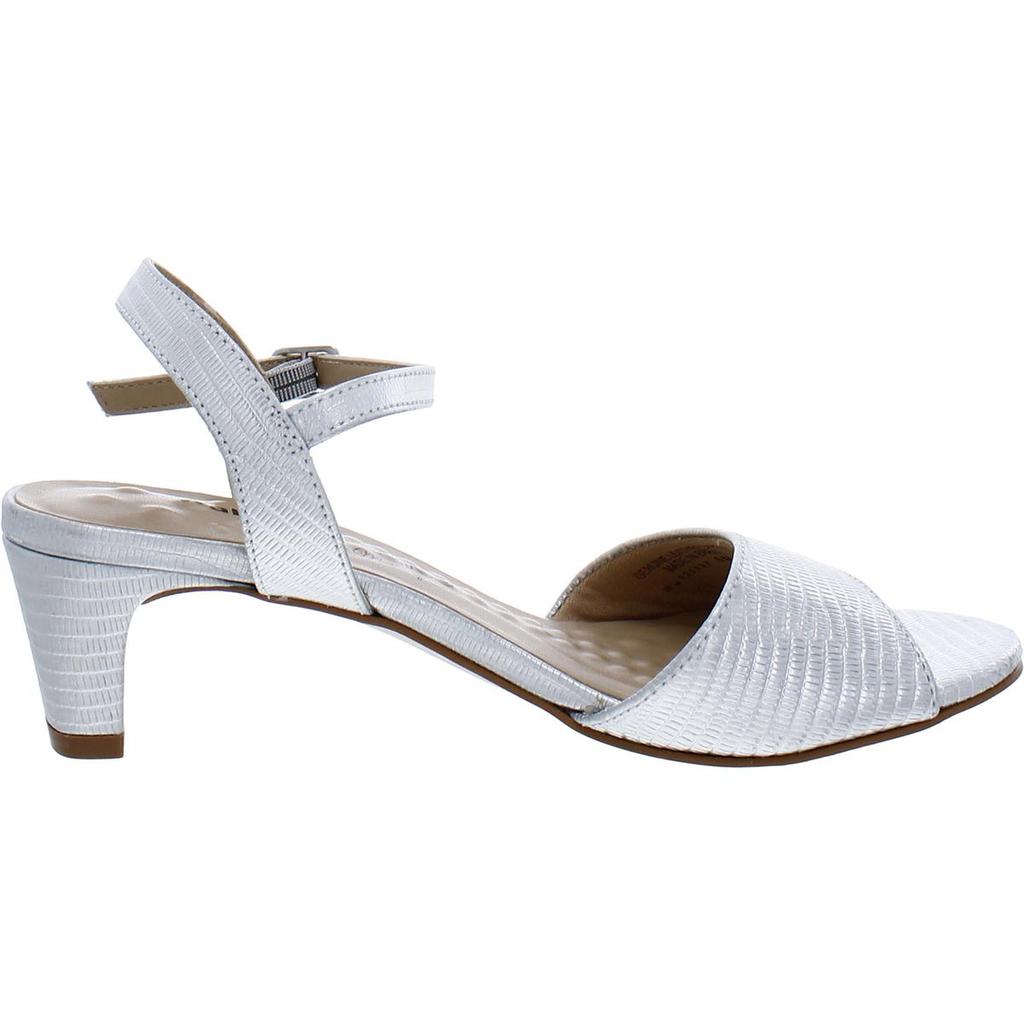 Walking Cradles Lydia Womens Embossed Metallic Kitten Heels