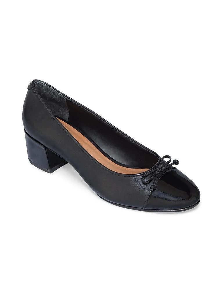 Bernardo Marisol Leather Cap Toe Pumps 2