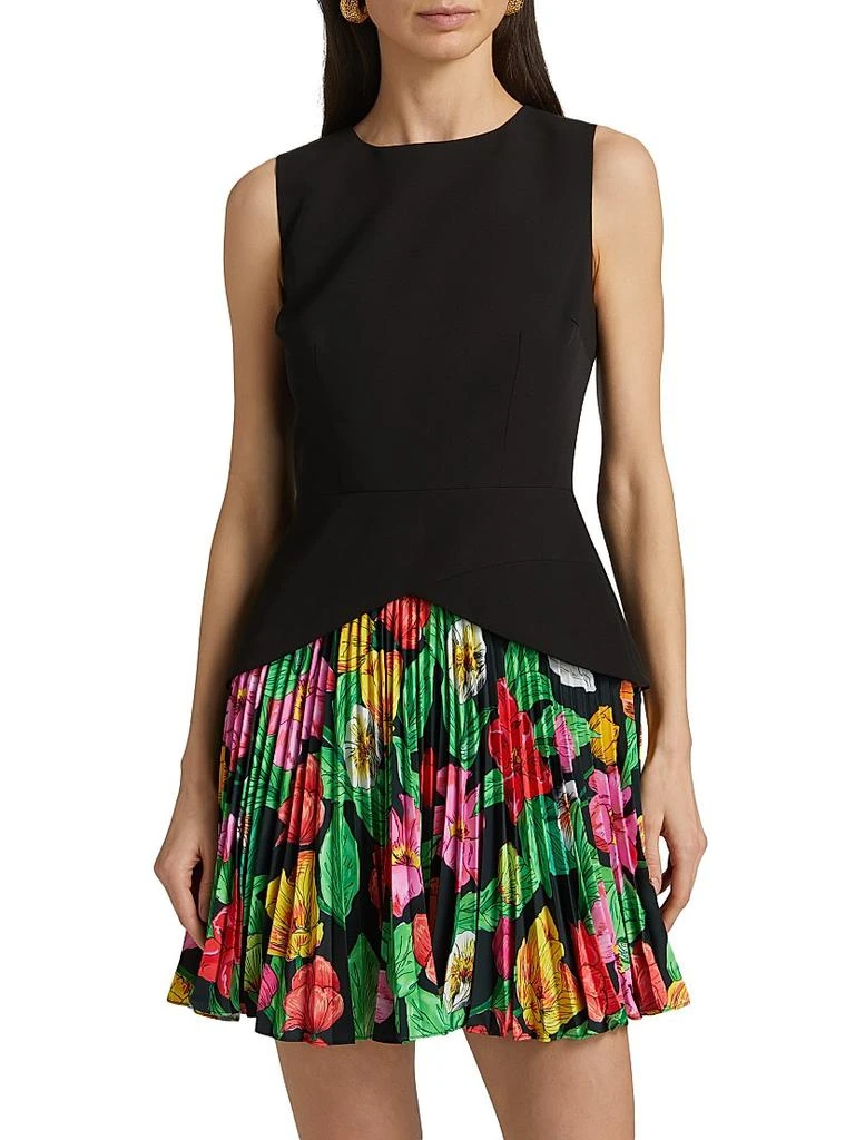 Milly Haddy Tulip Rosette Pleated Minidress 3