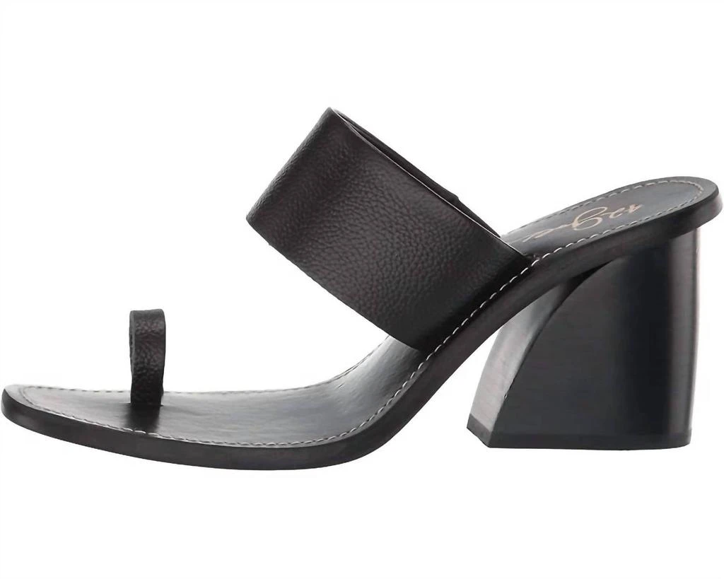 42 GOLD 42 Gold - Eedie Single Toe Wide Strap Leather Heels 3