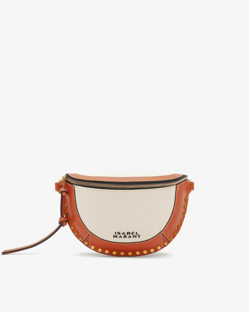 Isabel Marant ISABEL MARANT, SKANO LEATHER AND COTTON BELT BAG - Women - White - OneSize 1
