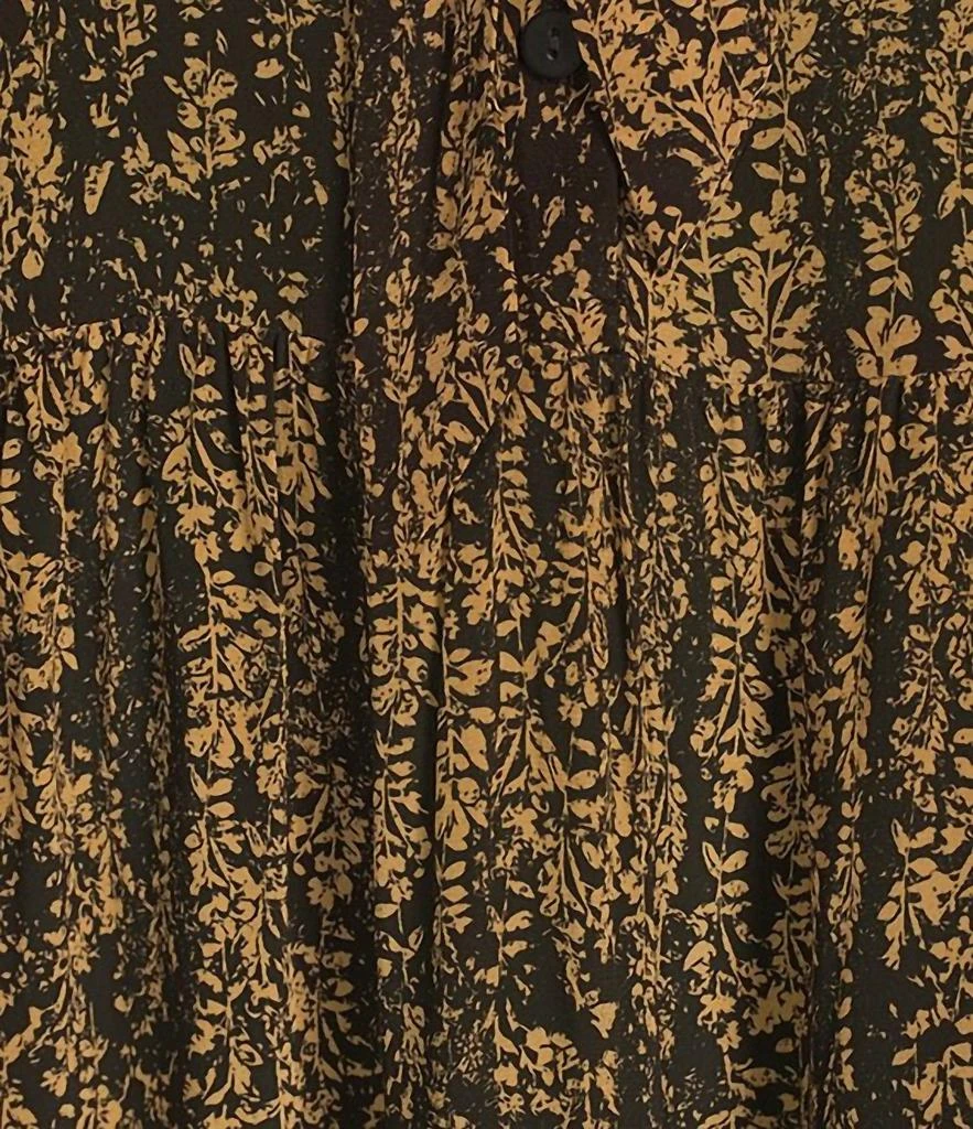 Elan Elan - Long Sleeve Baby Doll Dress With Tie 3