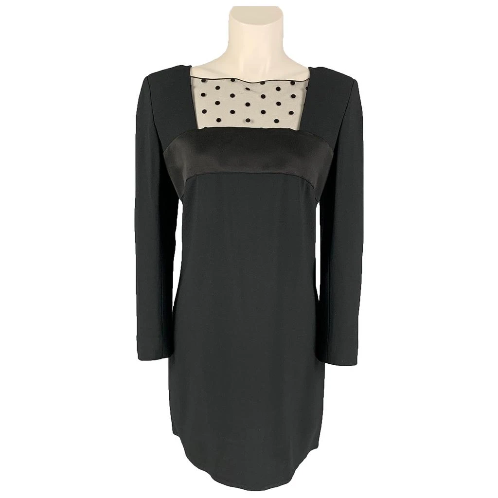 Saint Laurent Black Polyester Casual Dress