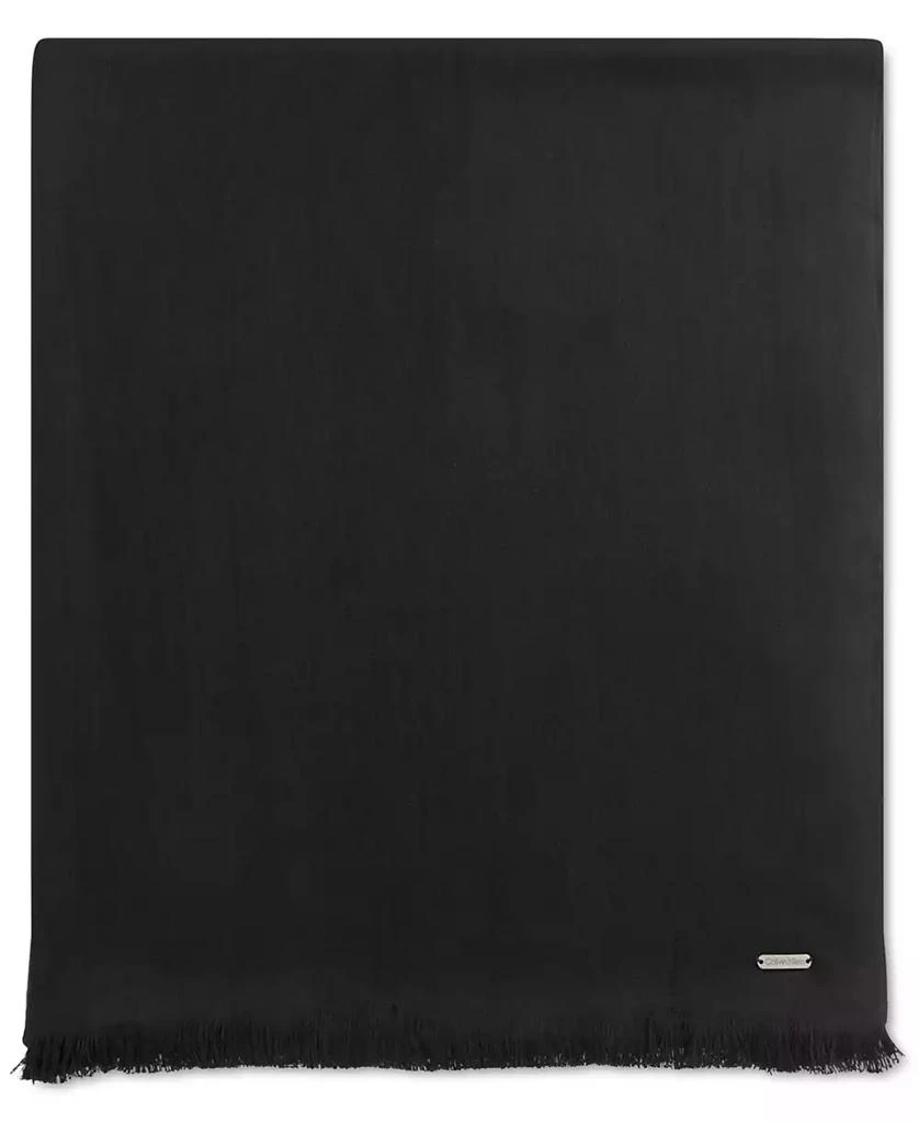 Backstage Oversized Solid Fringe Trim Pashmina 2