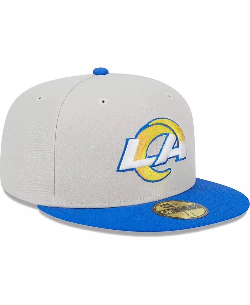 New Era Men's Khaki, Royal Los Angeles Rams Super Bowl Champions Patch 59FIFTY Fitted Hat 3