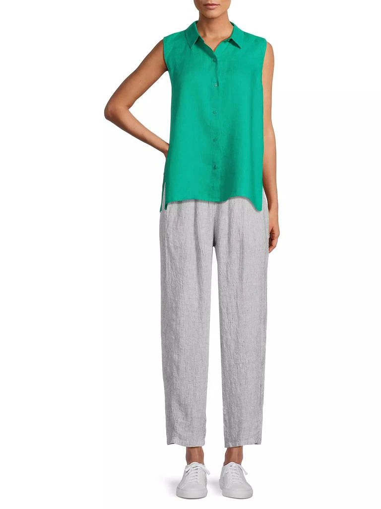 Eileen Fisher Linen Sleeveless Shirt 2