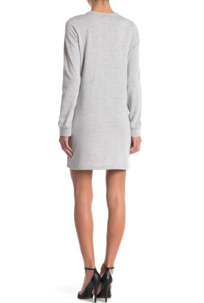 Material Girl Material Girl - Juniors Cutout Heather French Terry Sweatshirt Dress