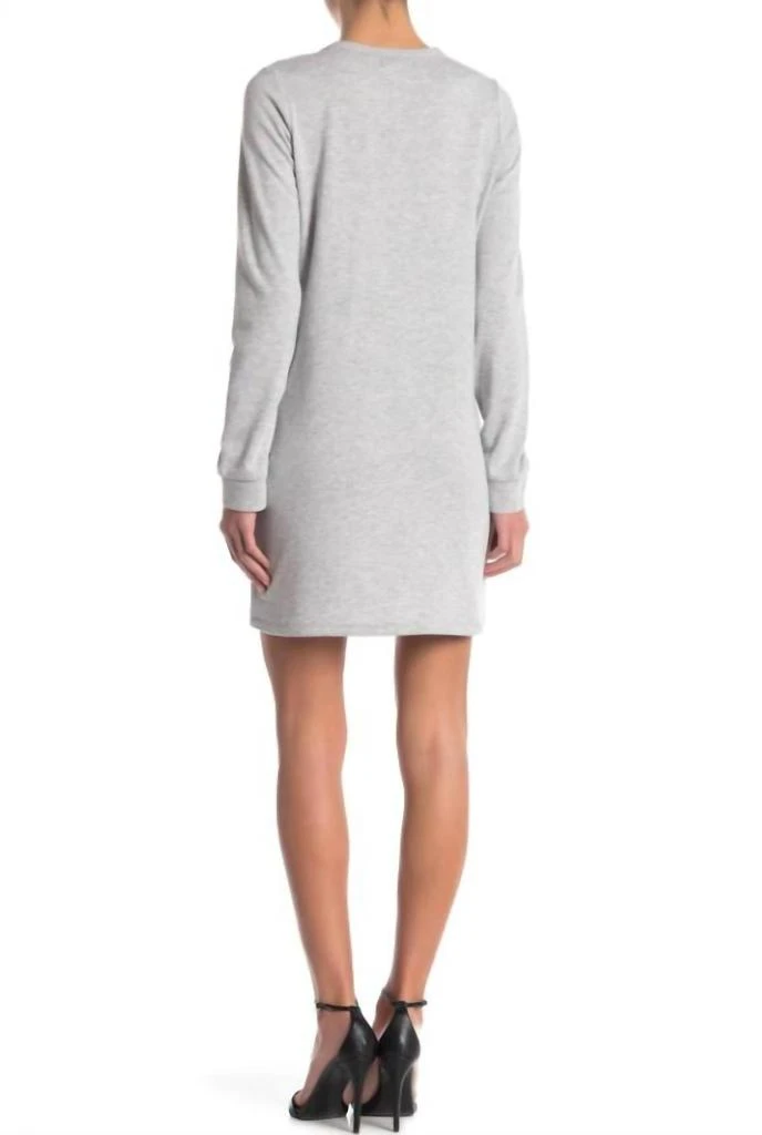 Material Girl Material Girl - Juniors Cutout Heather French Terry Sweatshirt Dress 2