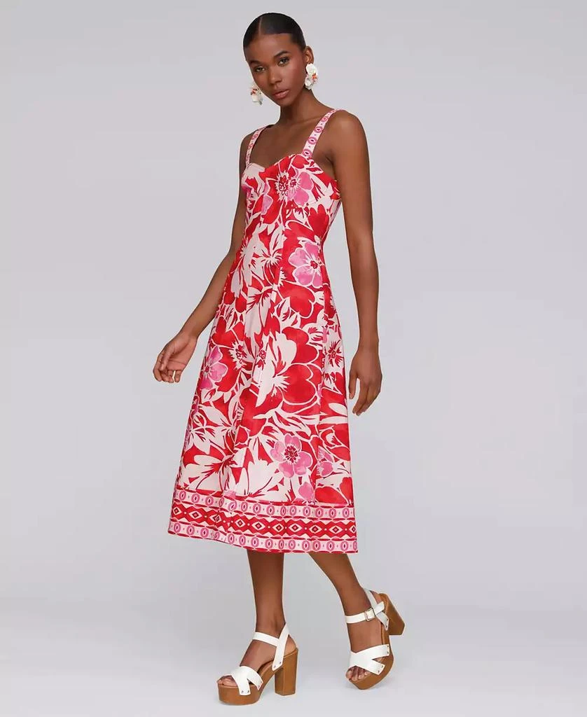 Avec Les Filles Women's Fit & Flare Floral-Print Midi Dress 3