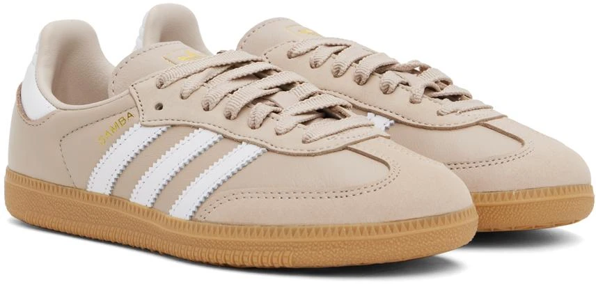 Adidas Taupe Samba OG Sneakers 4