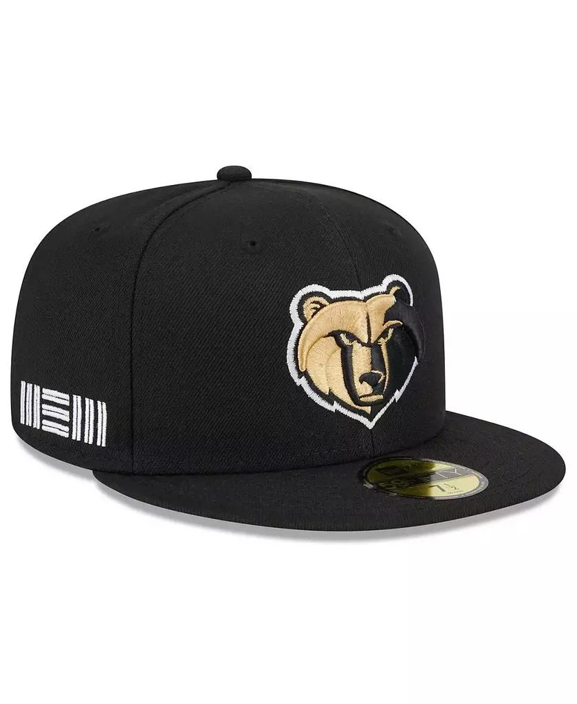 New Era Men's Black Memphis Grizzlies 2023/24 City Edition Alternate 59FIFTY Fitted Hat 1