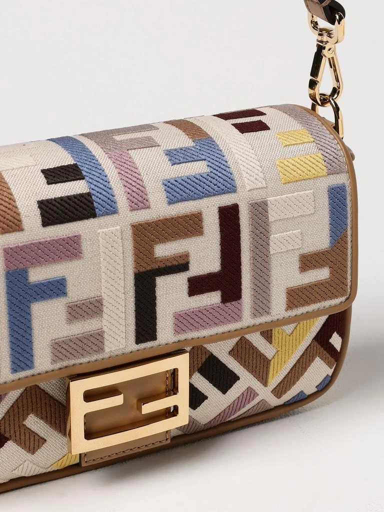 Fendi Fendi Baguette canvas handbag with FF jacquard monogram 4