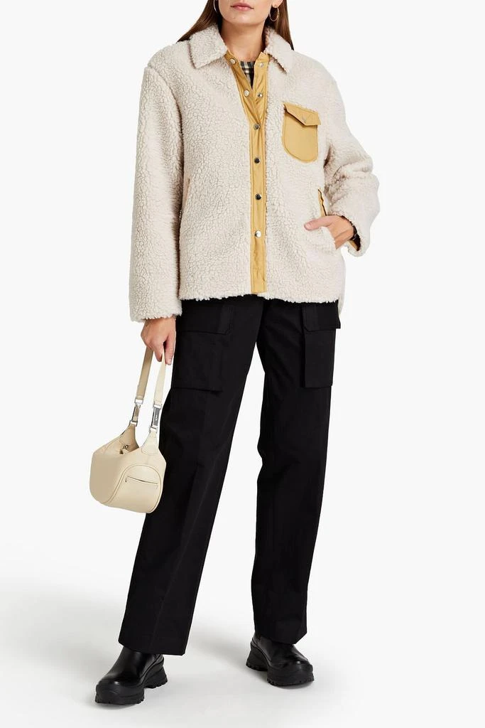 RAG & BONE Elliot shell-trimmed fleece jacket 2