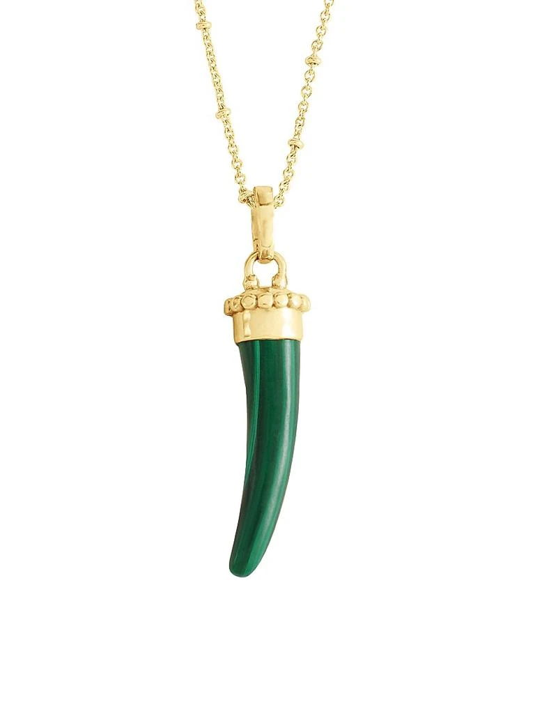 Anabel Aram Milos 18K-Gold-Plated 
Gemstone Pendant Necklace