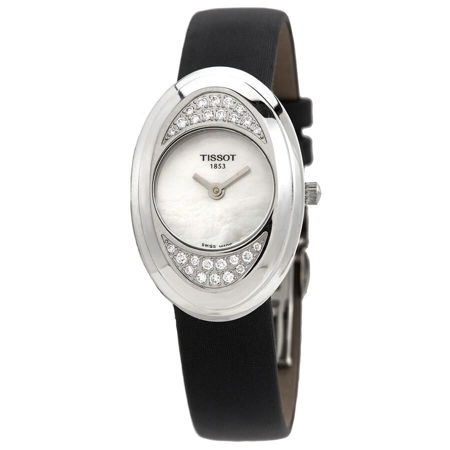 Tissot T-Trend Mother Of Pearl Multi-colored Precious Stones Ladies Watch T03.1.325.80 1