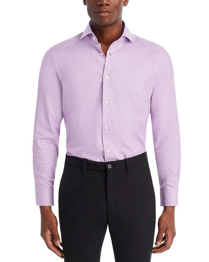 Hugo Boss Cotton Blend Textured Sharp Fit Dress Shirt 2