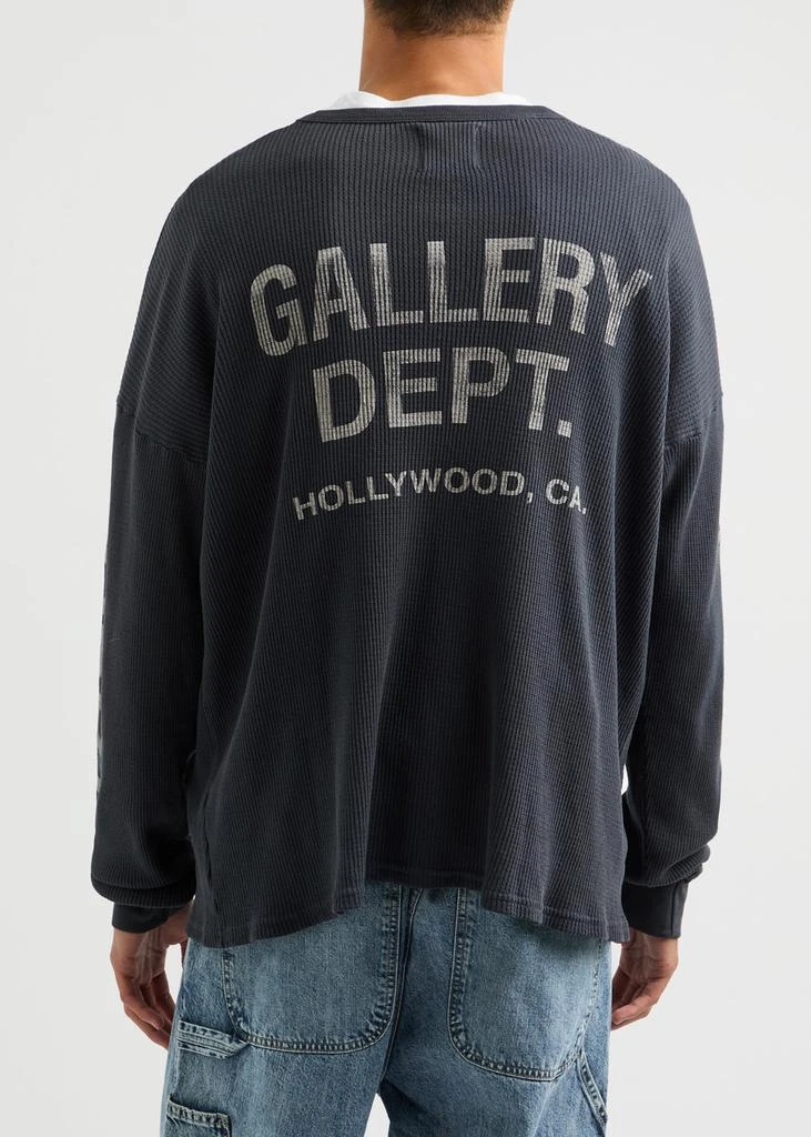 GALLERY DEPT. Logo-print waffle-knit cotton top 3