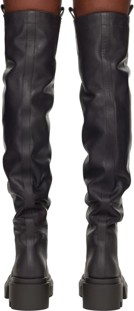 Rick Owens Gray Concordians Wader Bodun Tall Boots 2