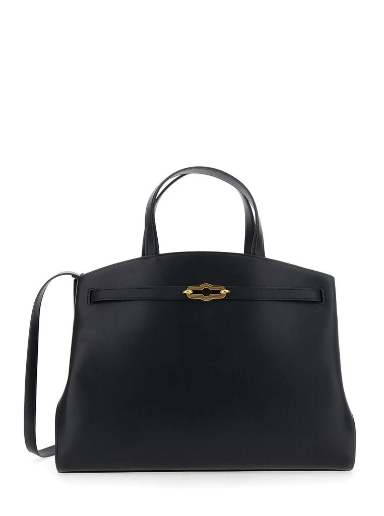 Mulberry pimlico Black Handbag With Adjustable And Removable Shoulder Strap In Leather Woman 1