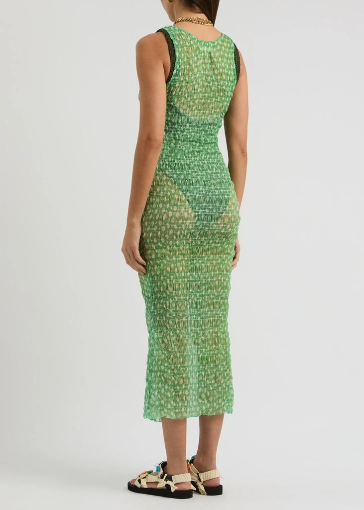 Cloe Cassandro Lola printed silk-georgette midi dress 3