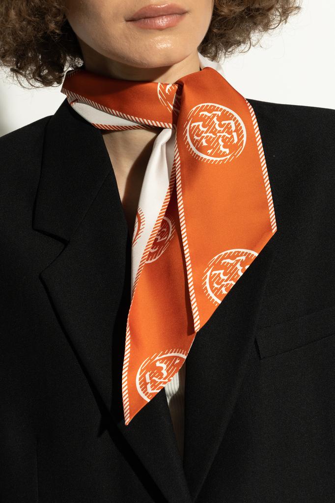 Tory Burch Silk scarf with logo