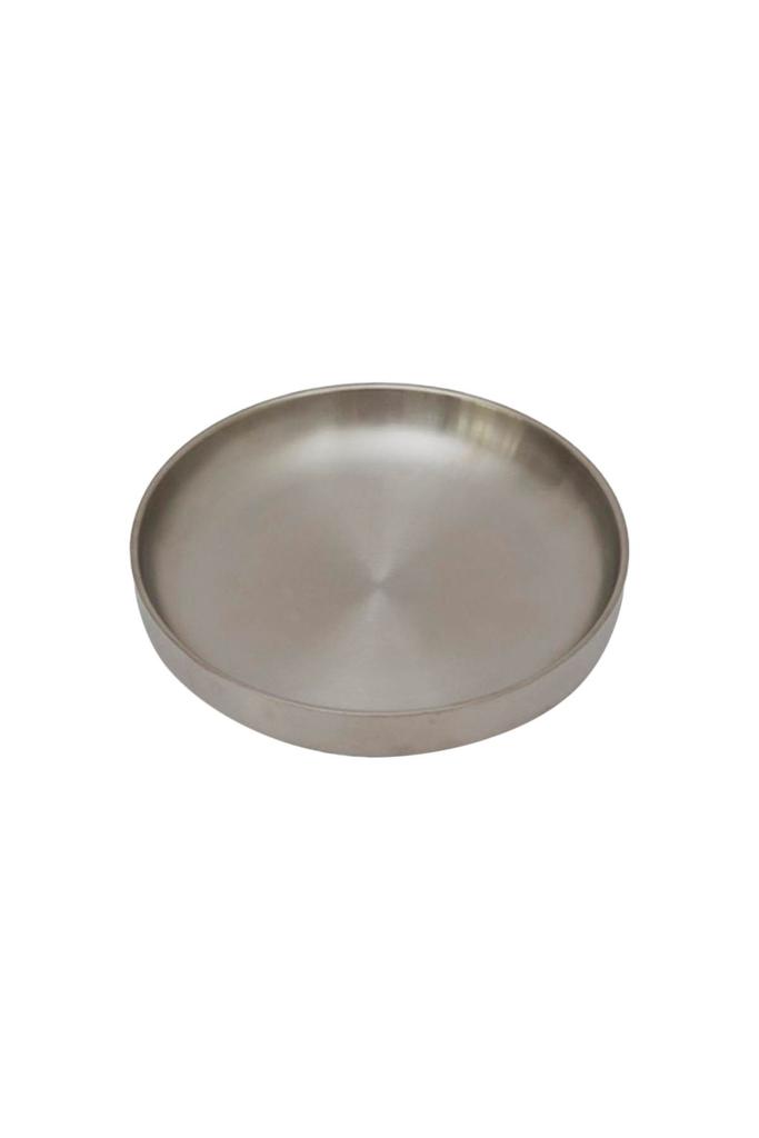 SERVICE PROJECTS set of 2 stainless steel pasta plates 21 cm