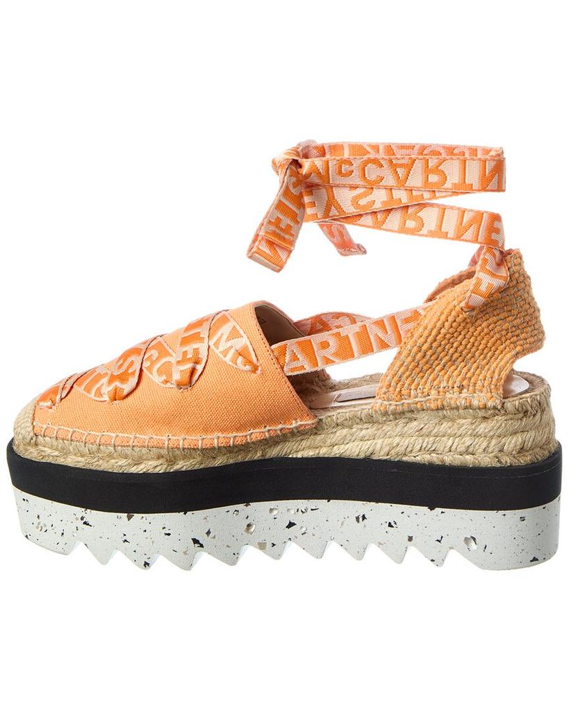 Stella McCartney Gaia Canvas Platform Espadrille