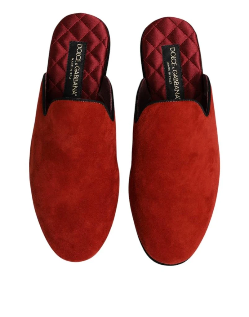 Dolce & Gabbana Suede Slides Flat Slipper Men's Shoes 3