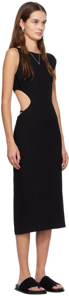 St. Agni Black Arc Cutout Midi Dress 2