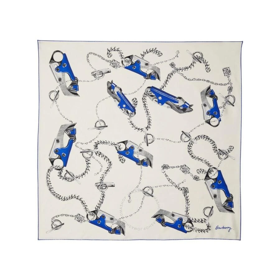 Burberry Knight Hardware Print Silk Scarf 1
