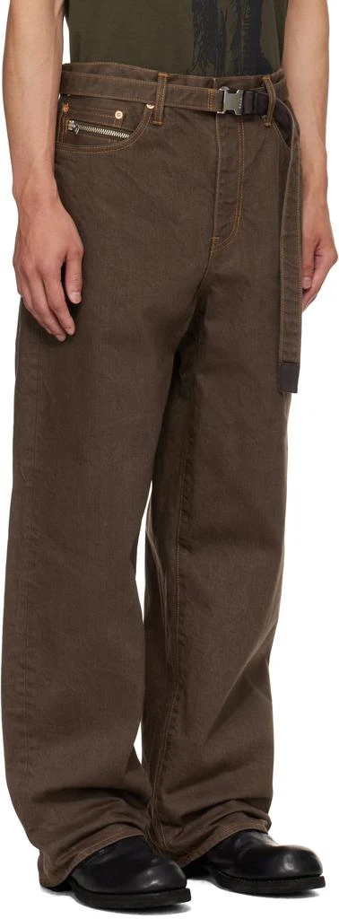 Sacai Brown Belted Jeans 2