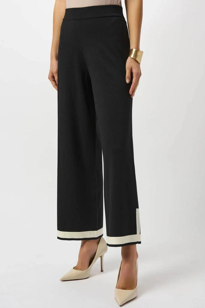 JOSEPH RIBKOFF Joseph Ribkoff - Color Block Knit Wide Leg Pants