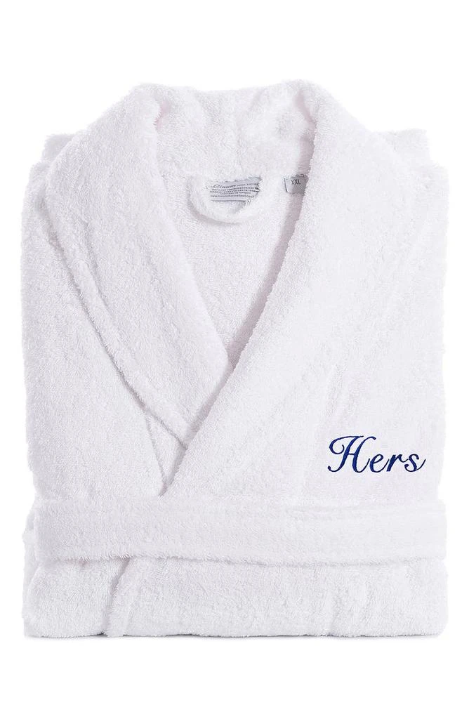 Linum Home Textiles Embroidered
Hers
Terry Bathrobe 2