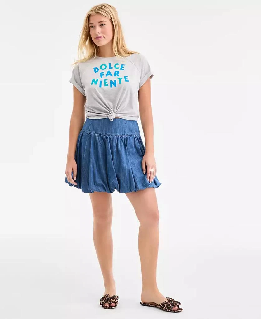 On 34th Women's Raglan-Seam Dolce Far Niente Graphic T-Shirt, Exclusively at Macy's 2