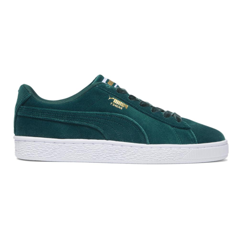 Puma Basket Classic Velvet Lace Up Sneakers