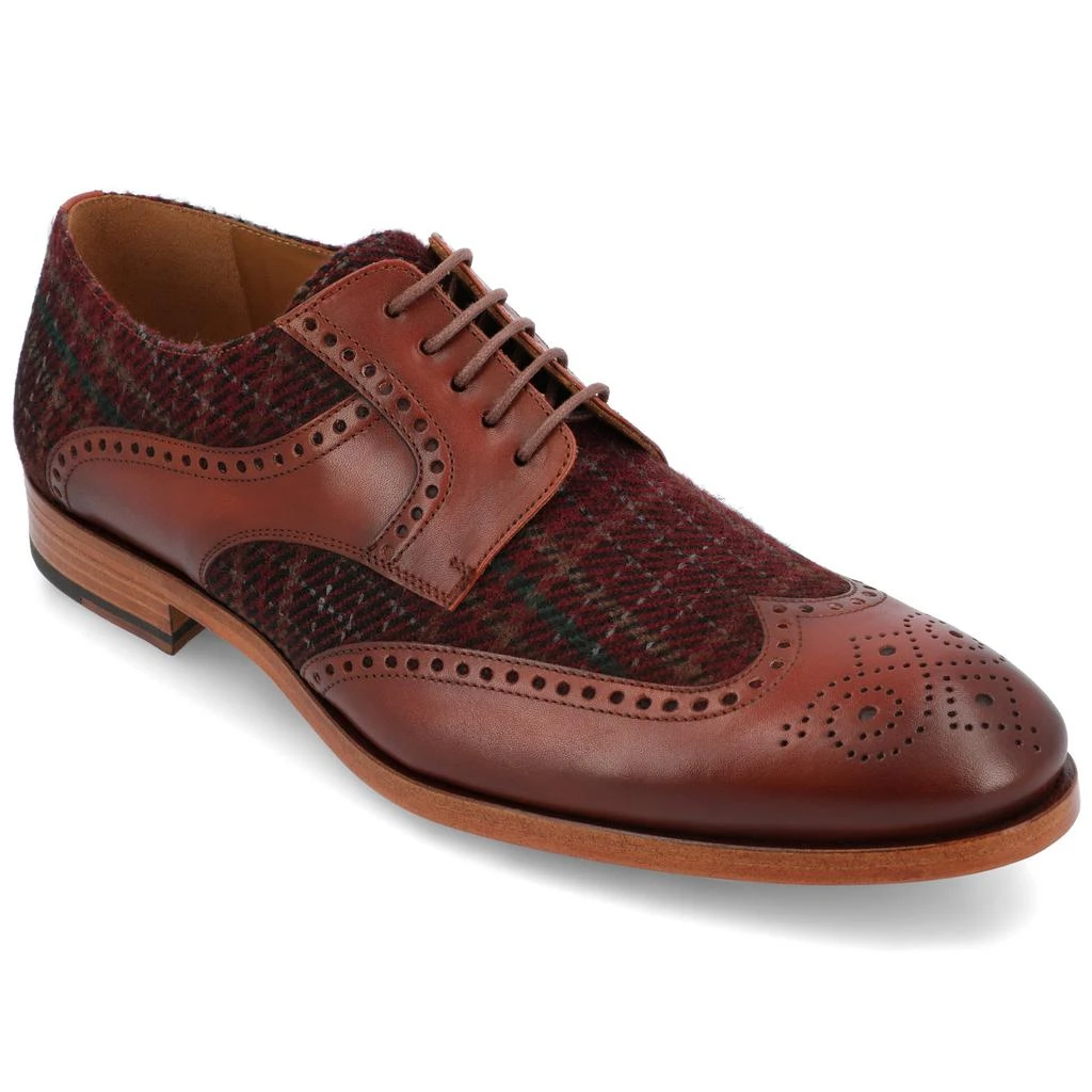 TAFT The Wallace Shoe in Red Plaid 1