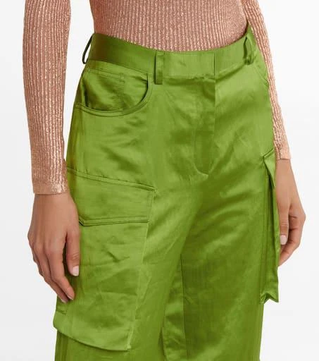 Tom Ford High-rise satin cargo pants 4