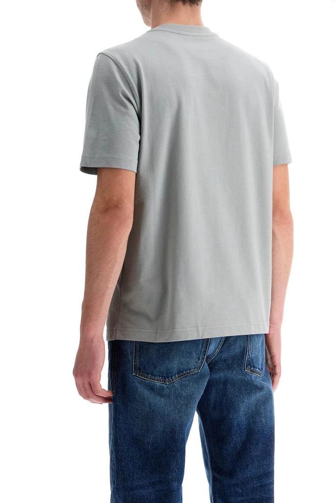 Diesel Gray Cotton T-shirt With Raised Logo 3