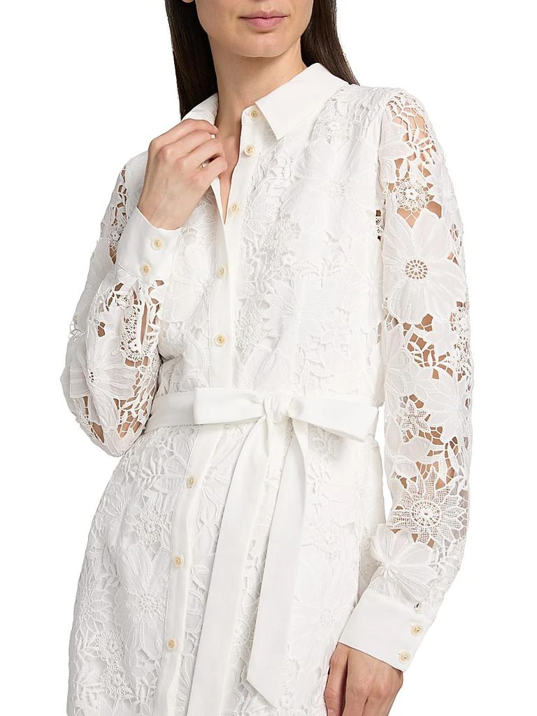 chinese dress ladies The Kiara Dress in White Chantilly Lace 4 / White Chantilly Lace main image 0