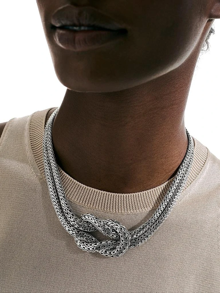 John Hardy Classic Chain Love Knot Sterling Silver Necklace 2
