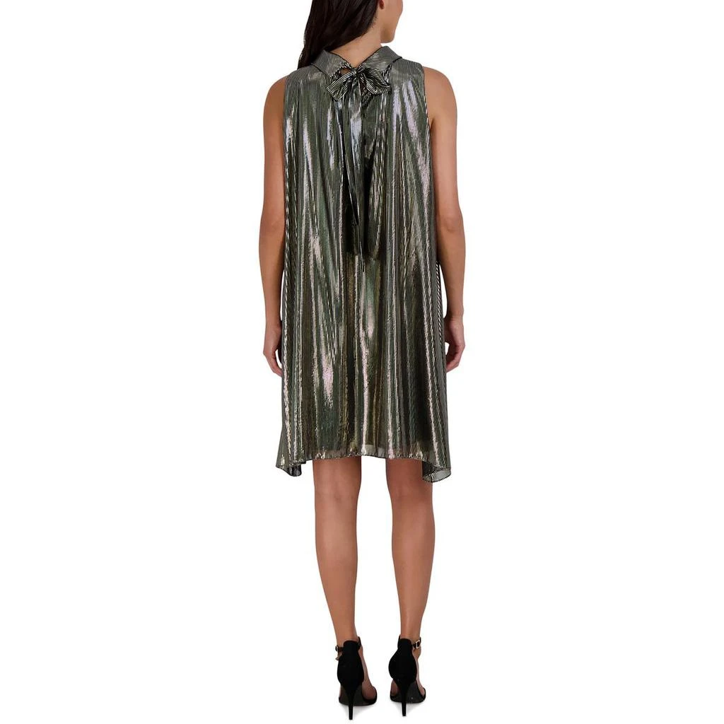 Donna Ricco Womens Metallic Assymetric Mini Dress 2