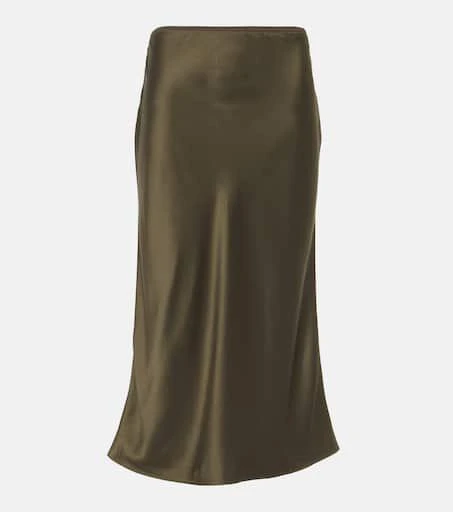 Joseph Isaak silk satin midi skirt 1