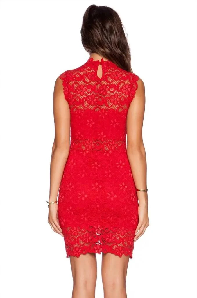 Nightcap Dixie Lace Cutout Mini Dress In Red 4